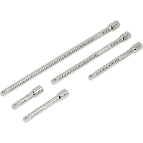 Sealey Premier Extension Bar Set 1/4""Sq Drive 5pc AK6331