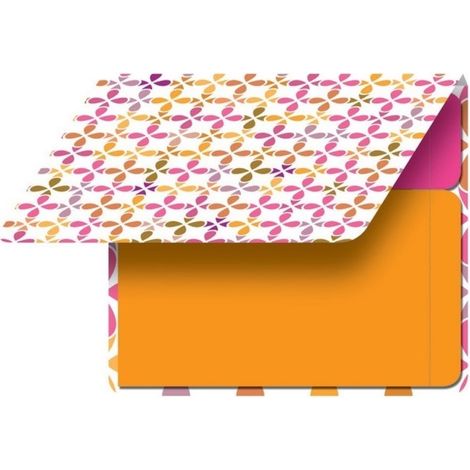 80x Haftnotizen im Etiketten-Block Orange/Pink (1/5)
