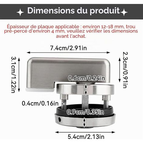 Verrou wc,Serrure de Porte en Alliage de Zinc,Verrou de Porte à Verrous Indicateur,Serrures à Pêne Dormant pour les toilettes publiques,Verrous Indicateur avec indicateurs de signe occupé (1/4)