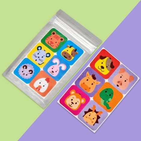 Autocollants anti-moustiques pour l'extérieur Autocollants anti-moustiques pour bébés, enfants et femmes enceintes - design animal, 2.82.8cm, 24pcs (1/4)