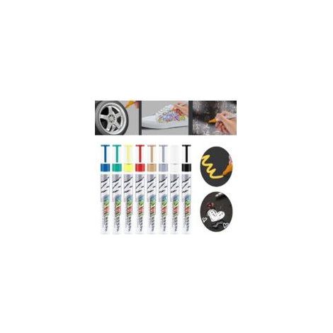 Ce kit de réparation de peinture automobile comprend 8 stylos de retouche pour éliminer les rayures et est doté d'un pinceau. (1/2)