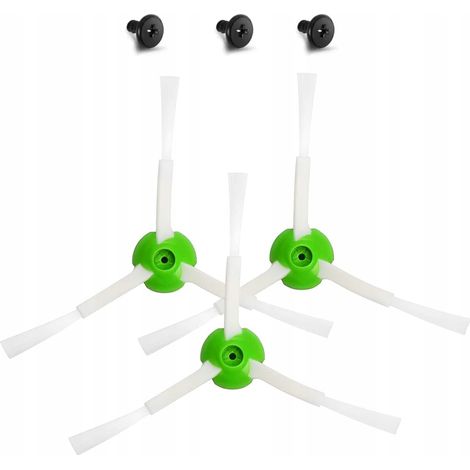 Set de Cepillos Laterales de Repuesto – TPR + Nylon Compatible con iRobot Roomba i3-i9, e5, Combo (1/3)