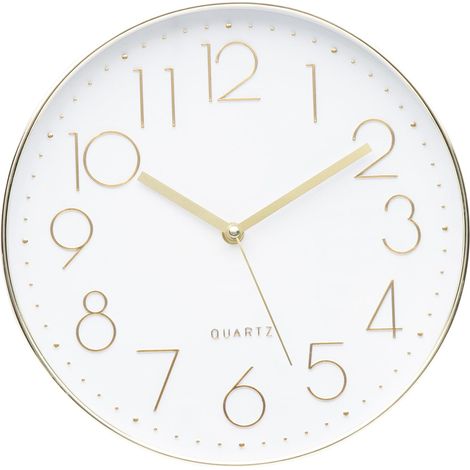 Moderne Wanduhr 30 cm (12 Zoll), goldgrünes Dekorationszubehör, originale Aurora-Uhren, geräuschlos, ohne Ticken, für Wohnzimmer/Küche/Büro/Schlafzimmer/Badezimmer
