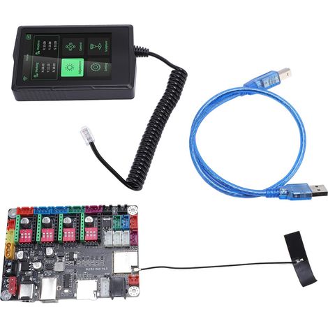 Carte d'extension de contrôleur CNC, 4 Axes, 240MHz, carte de Machine à graver avec écran tactile capacitif de 3.5 pouces pour le travail du bois (1/5)