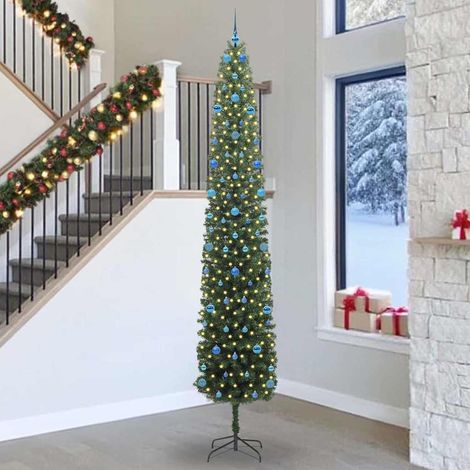 Künstlicher Weihnachtsbaum mit 300 LEDs mit Ständer Grün 300 cm (1/5)