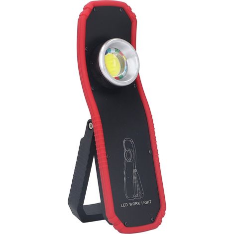 Lampe de travail LED 60 W, 2 modes de luminosité, crochet de suspension, chargement USB, base magnétique, rechargeable, idéale pour le camping et les tentes. (1/5)