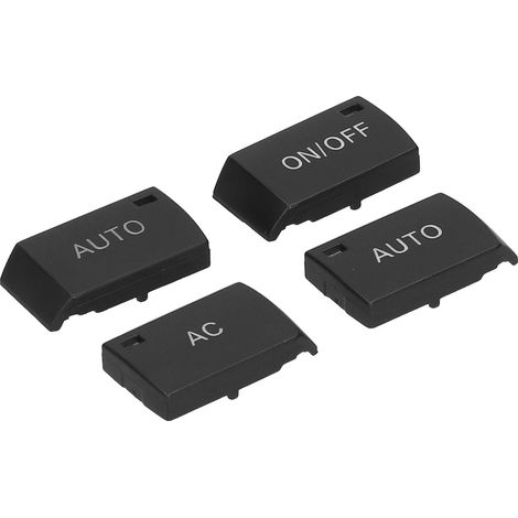 4 pièces caches interrupteur climatisation AUTO ON/OFF en plastique noir compatibles A6L Q7 (1/5)