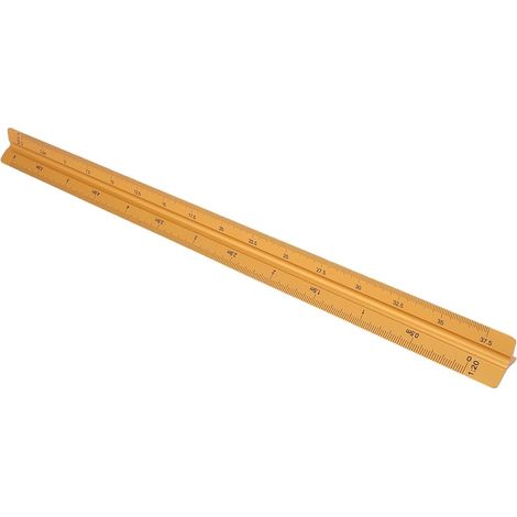 Règle triangulaire générique en aluminium pour ingénieur, durable (1/5)