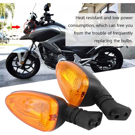 Paire de feux clignotants de moto, indicateurs directionnels ambre pour BMW F800 (1/5)