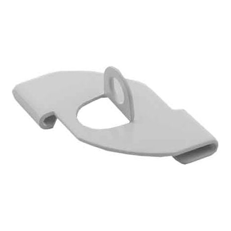CLIP DI SUPPORTO ORIZZONTALE CON FORO PER PENDINATURA 24-26 mm - bianco - 100 pezzi- AKIFIX (1/2)