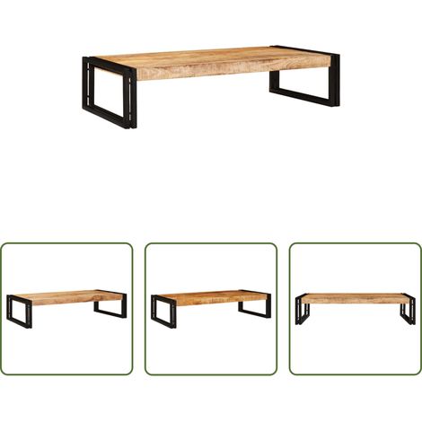 Badregal -  Badregal Braun 100 x 50 x 23 cm Massives rohes Mangoholz
