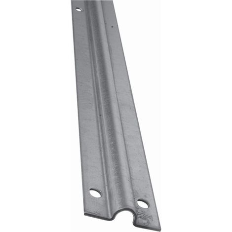 Deco Fer Forge – Rail pour portail coulissant à visser au sol – Gorge ronde 20mm – Longueur 3000mm, largeur 56mm, épaisseur 3mm – Acier zingué