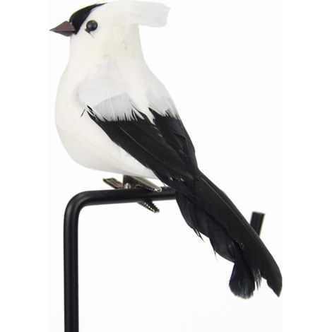 Vögel Weiß 2 Stück Leicht und Lebensecht aus Schaumstoff für