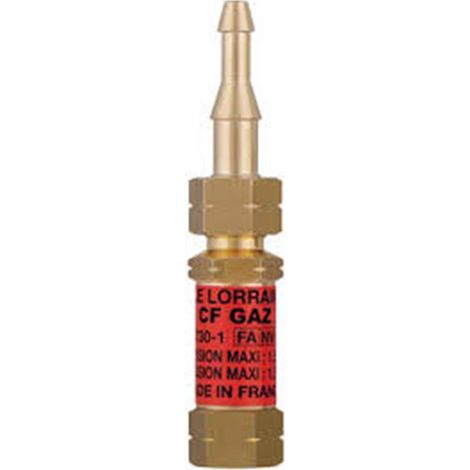 Clapet ARPF CF acétylène 16x150D/G avec écrou et olive 6.3 et 10mm