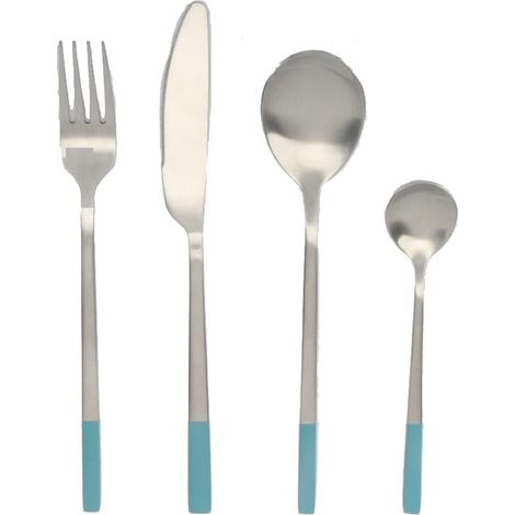 DKD Home Decor Besteck Blau Silber Edelstahl 16 Teile (1/2)