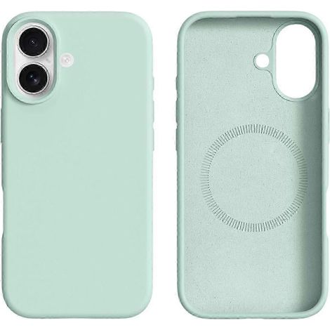 Coque pour iPhone 17 compatible MagSafe en silicone liquide et polycarbonate. (1/4)