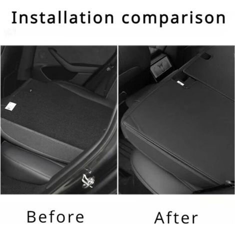 Deux couleurs disponibles : Noir Matière : PU Coussin de dossier de siège arrière, accessoires intérieurs de voiture. (1/5)