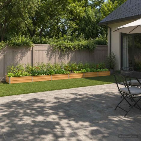 vidaXL Cama de Jardín Elevada Natural 480 x 40 x 24 cm (1/5)
