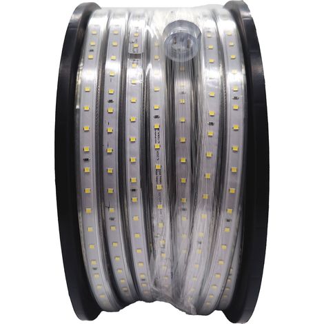 LED'S WORK Led Lichtschlauch außen wasserdicht - Lichterschlauch ideal für die Baustelle und zur Außenbeleuchtung, 25m 20000lm 5000k, 188W (1/5)