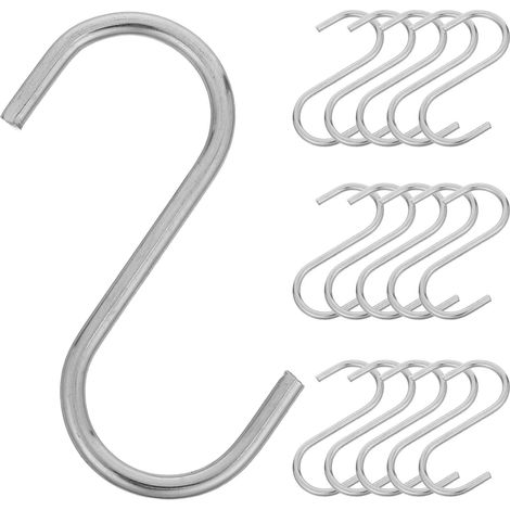 Stainless Steel S Shaped Hooks for Hanging Kitchen Utensils