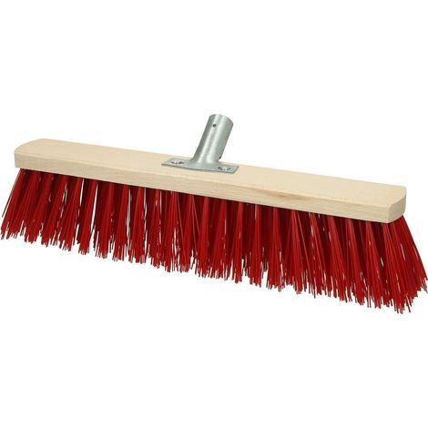 Balai de rue 40 cm brosses élastomère avec logement pour manche
