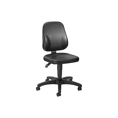 eurokraft basic Sedia girevole da lavoro similpelle con (1/3)