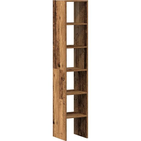 Maison Exclusive - Librerie 2 pz Impilabili Legno Antico 30x30x80 cm in Truciolato