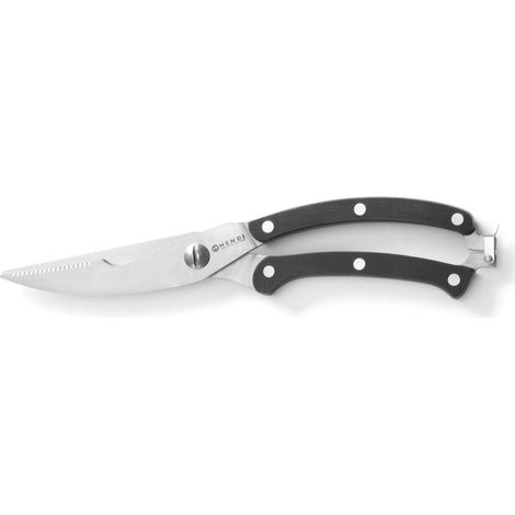 Forbici professionali per pollame in acciaio forgiato, linea Kitchen Line, 250 mm - Hendi 781401