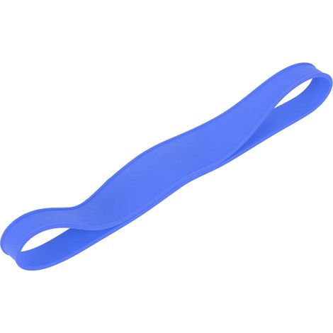 Haarschneidehilfe, gebogene, weiche Silikon-Nacken-Trimmschablone für DIY-Haarschnitte zu Hause, blau (1/5)