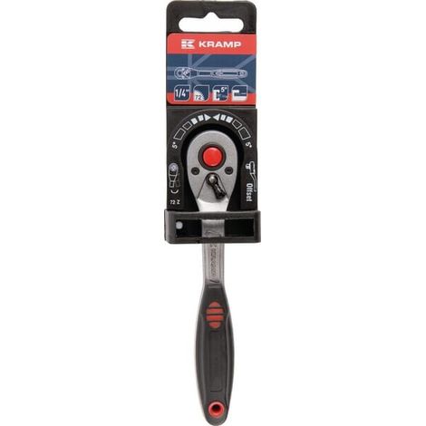 Maneral de carraca cuadradillo de 1/4" L:142 mm UNIVERSAL 180614000KR