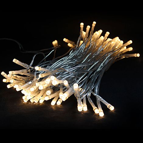 Linder Exclusiv Weihnachtskette Lichterkette  100 LED Warmweiß