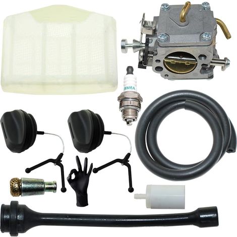 Kit carburateur et filtre à air RWJ-4 (type STD) pour Husqvarna 365X-TORQ, 365W X-TORQ, 372XP X-TORQ, 372XPG X-TORQ, 372XPW X-TORQ, 372XPGW X-TORQ, Jonsered CS2166, CS2172, pour RedMax GZ7100 (1/5)