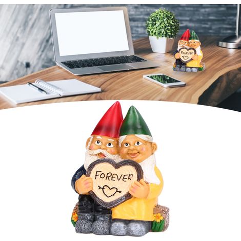 Gartenzwergfiguren aus Kunstharz, Dekorationen für Haus und Garten, Bastelarbeiten für verliebte Paare (1/5)