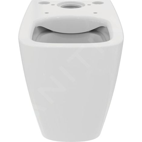 W.C. suspendu combiné i.life S sans rebord 360x605x790mm blanc (1/5)