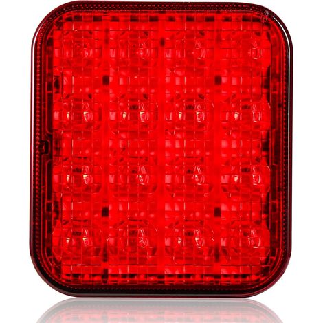 Brouillard de Remorque Rouge LED 12/24v Imperméable Feu Antibrouillard pour Voiture Caravane Camion (1/5)