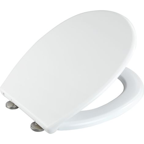 Wenko Vorno Neo siège de toilette blanc antibactérien (1/5)