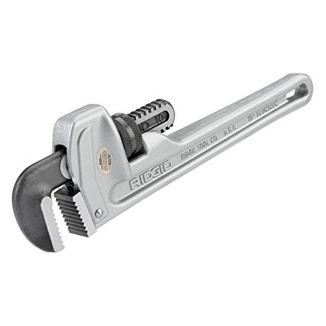 Pinza per tubi totale L.250mm, apertura di serraggio W.48mm, per tubi da 1 1/2 pollici in alluminio (1/4)