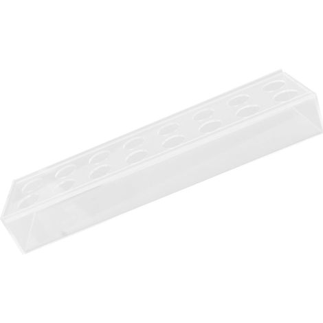 Vase rectangulaire en acrylique, idéal pour la décoration de table, vase à fleurs pour la maison, les mariages et les fêtes, 16 trous (1/5)