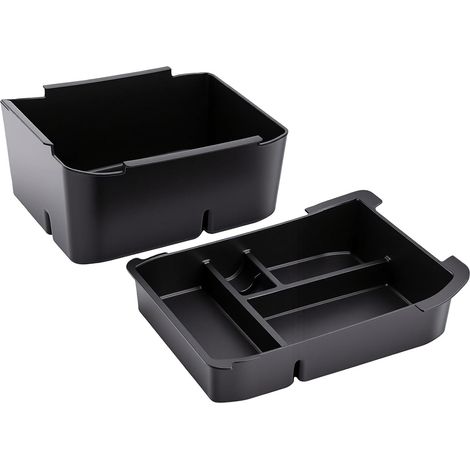 Double Layer Armrest Box, Non-Slip Center Console Organizer with Replacement Partition for Outback 2026 (1/5)