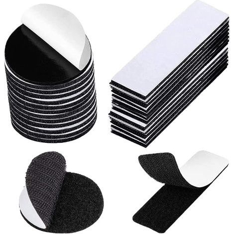 80 Pièces Scratch Autocollant Rond 5cm et 6cm Carré Scratch Autocollant Double Face Pastille Scratch Autocollant Scratch Autocollant Adhésif Puissant Bande Auto-Adhésif (1/5)