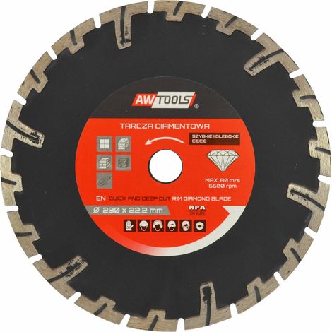 Awtools tarcza diamentowa 300x32 / segmentowa głębokie cięcie