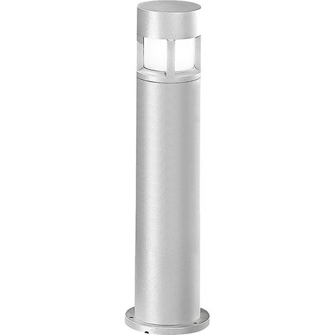 Jule - Borne De Sol Extérieure 65Cm, Ip65, Raccordement E27, Structure En Aluminium Moulé Sous Pression, Coloris Gris - Groupe Rossini (1/3)