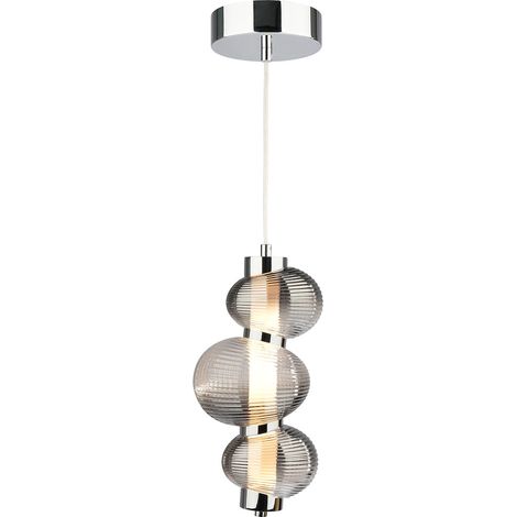 Lámpara colgante LED BOLLA SMOKED 12W (1/5)