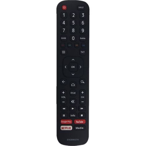 Remplacement de la TéLéCommande EN2BW27H pour Hisense HD Smart TV avec Google Play Youtube Netflix (1/4)