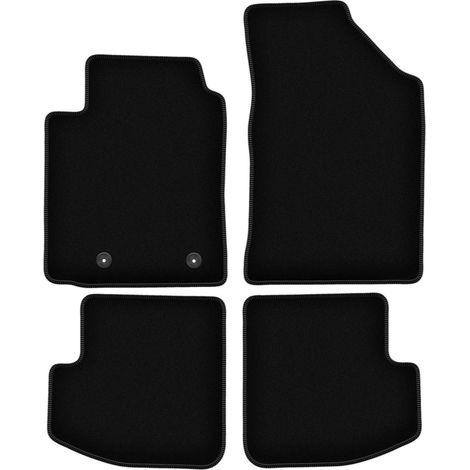 Schwarze Velours-Fußmatten für Toyota Yaris I 3-Türer (1999-2005) (1/5)