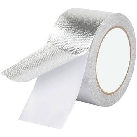 Aluminium-Klebeband, Aluminiumband zum Abdichten, 50 mm x 20 m, selbstklebendes Aluminiumband, für Reparatur, Rohre, 1 Rolle (1/5)