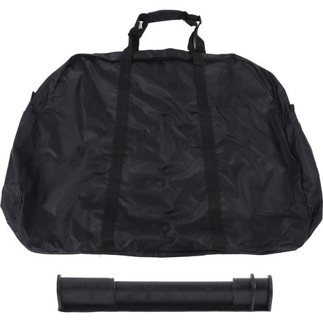 Sac de transport pour roue de vélo noir nylon renforcé épais avec protection fourche pour vélos route et montagne (1/5)