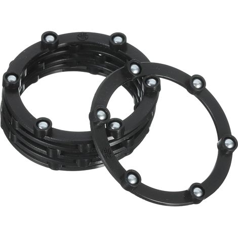 12pcs Plateaux Tournant 69mm avec Roulement à Bille Noir 6 Billes (1/5)
