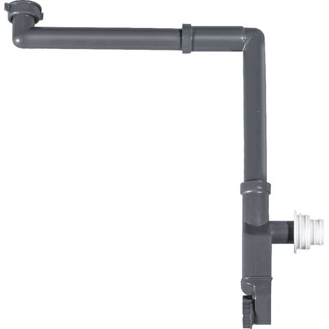 BERNSTEIN - Siphon reglable avec anti-odeurs pour évier salle de bain et toilettes petite taille avec raccord 1 1/4 pouces - Diamètre 30cm - 2050 (1/2)