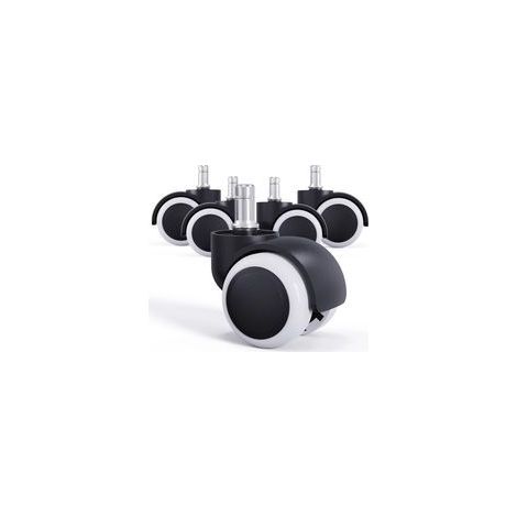 Roulettes Universelles, 5 Pièces Résistantes, Idéales pour Sols Durs, Installation Facile (11/50mm) (1/5)